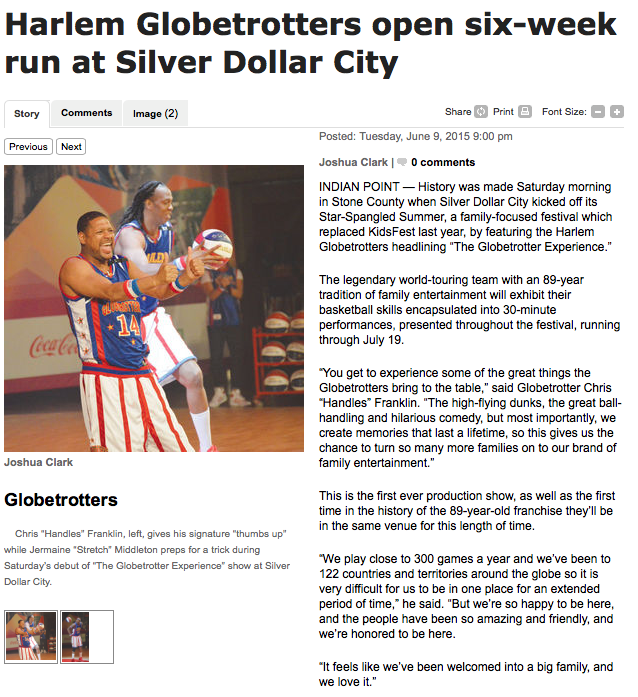 Harlem Globetrotters open six-week run at Silver Dollar City