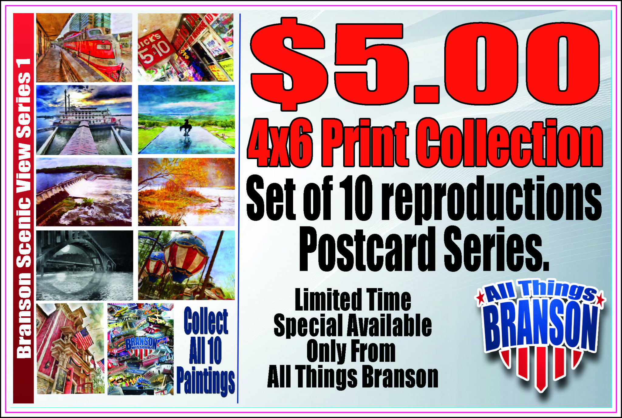 Branson Artwork Collection Series Now Available.