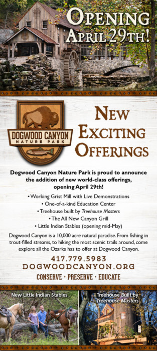 New Exciting Offerings At Dogwood Canyon Nature Park —  Opening April 29th