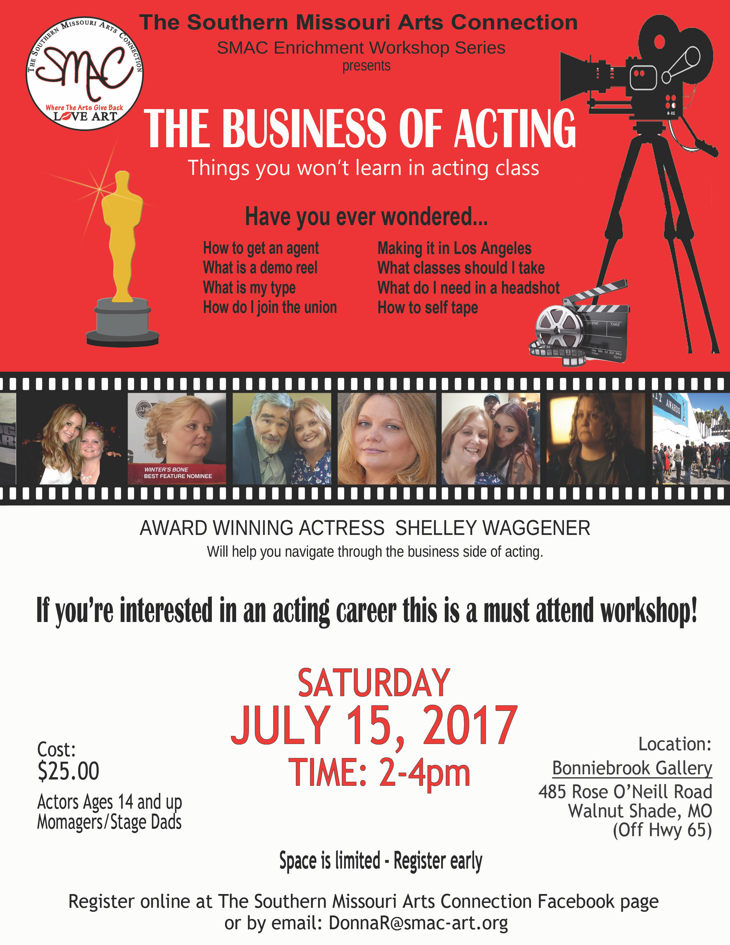 SMAC offers The Business of Acting